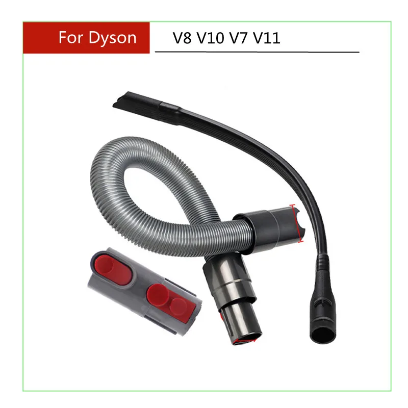 Für dyson v8 v10 v7 v11 ersatz flexible spalt werkzeug schlauch aufsätze zubehör kit staubsauger