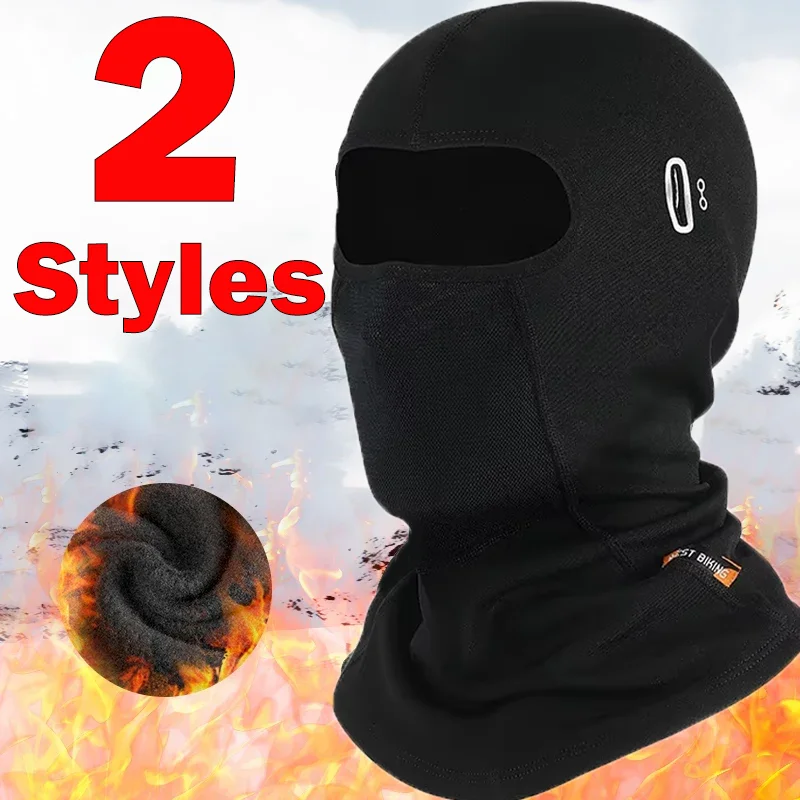 

Winter Warm Cycling Cap Bicycle Motorcycle Balaclava Windproof Sports Scarf Velvet Bike Face Cover Hiking Ski Hat Equipments