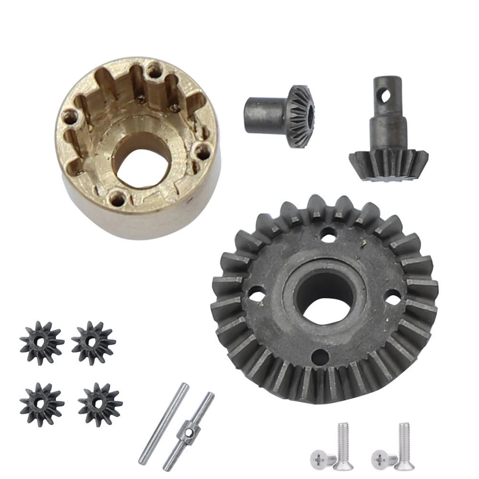 

For FMS FCX24 2 Set Metal Front And Rear Axle Differential Diff Gear 1/24 RC Car Upgrades Parts Accessories