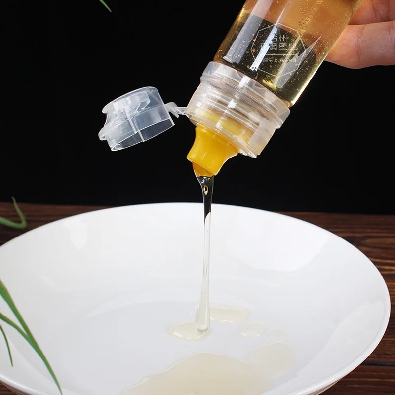 1pc Disposable Portable Portioning Bottle Portable Flip-Top Squeeze Bottle Travel Honey Portioning Bottle Kitchen Accessories - Image 2