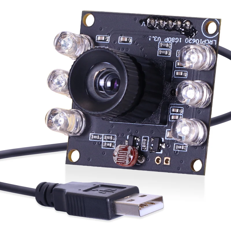 

1080P OV2710 8mm 45degrees Distortionless 1/2.7" CMOS Sensor Plug Play Full HD Infrared Night Vision USB 2.0 M12 Mounting Camera