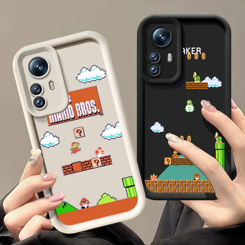 M-Mario Bros Game Phone Case For Xiaomi POCO X3 X4 NFC F3 GT M3 M4 M6 X5 Pro X6 5G C31 C65 F4 F5