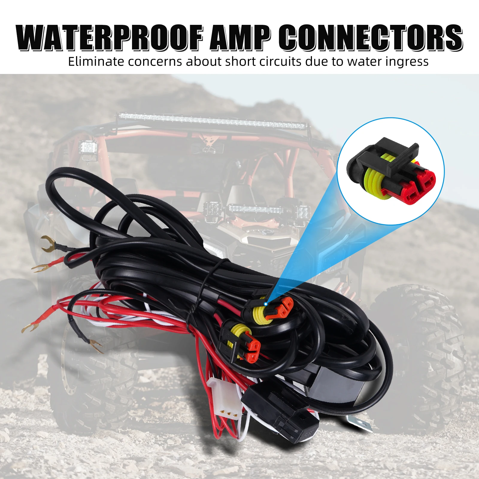 Para Can-Am X3 Kit de luz de trabajo 20W Pod Combo haz de luces de respaldo para Can Am Maverick X3 para Polaris RZR XP 1000