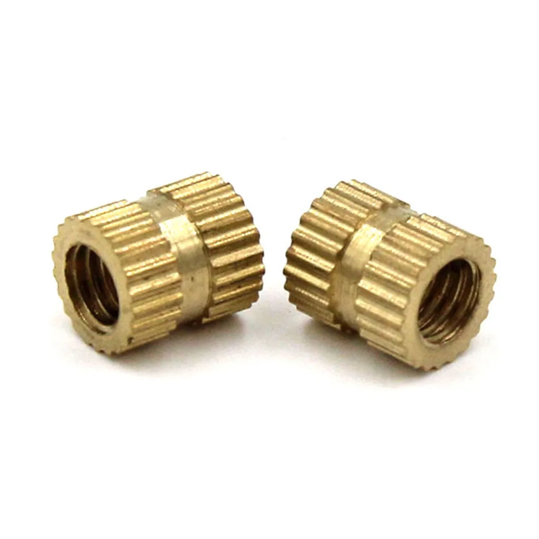10-50Pcs/bag Brass Copper Knurled Insert Injection Nut Embedded Parts for Plastics M1.4-M6