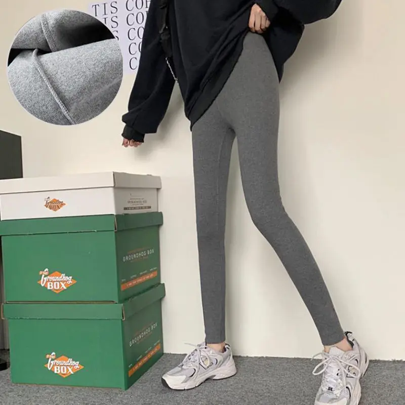 Damskie legginsy spodnie świąteczne obcisłe wiosenne letnie z efektem szczotkowania uniwersalne gotyckie nieregularne punkowe ażurowe beżowe uniwersalne push-up