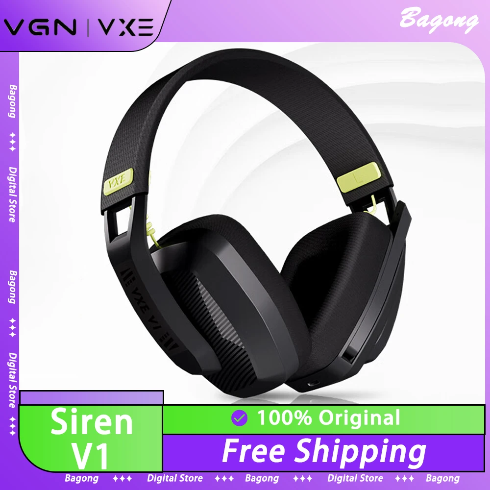 

Vgn Vxe Siren V1 Headphone Dual Mode Bluetooth Wireless Headset Long Battery Life Noise Reduction Pc Gamer Accessories Man Gifts