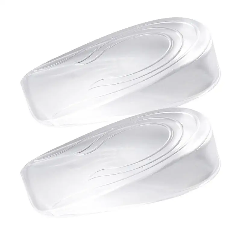 Silicone Gel Height Increase Insole Heel Lifting Inserts Shoe Foot Care Protector Elastic Cushion Arch Support Insert For Unisex