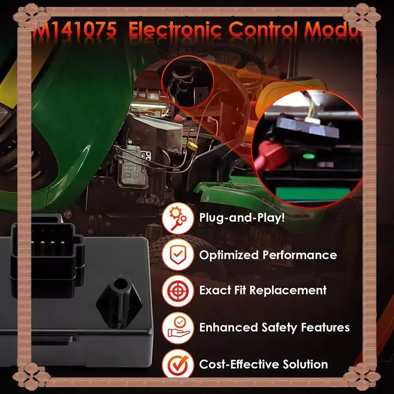 24-Hour Delivery For John Deere Garden Tractor Electronic Control Unit Module:For Models X300, X304, X310, X500 Part Numbers AM1
