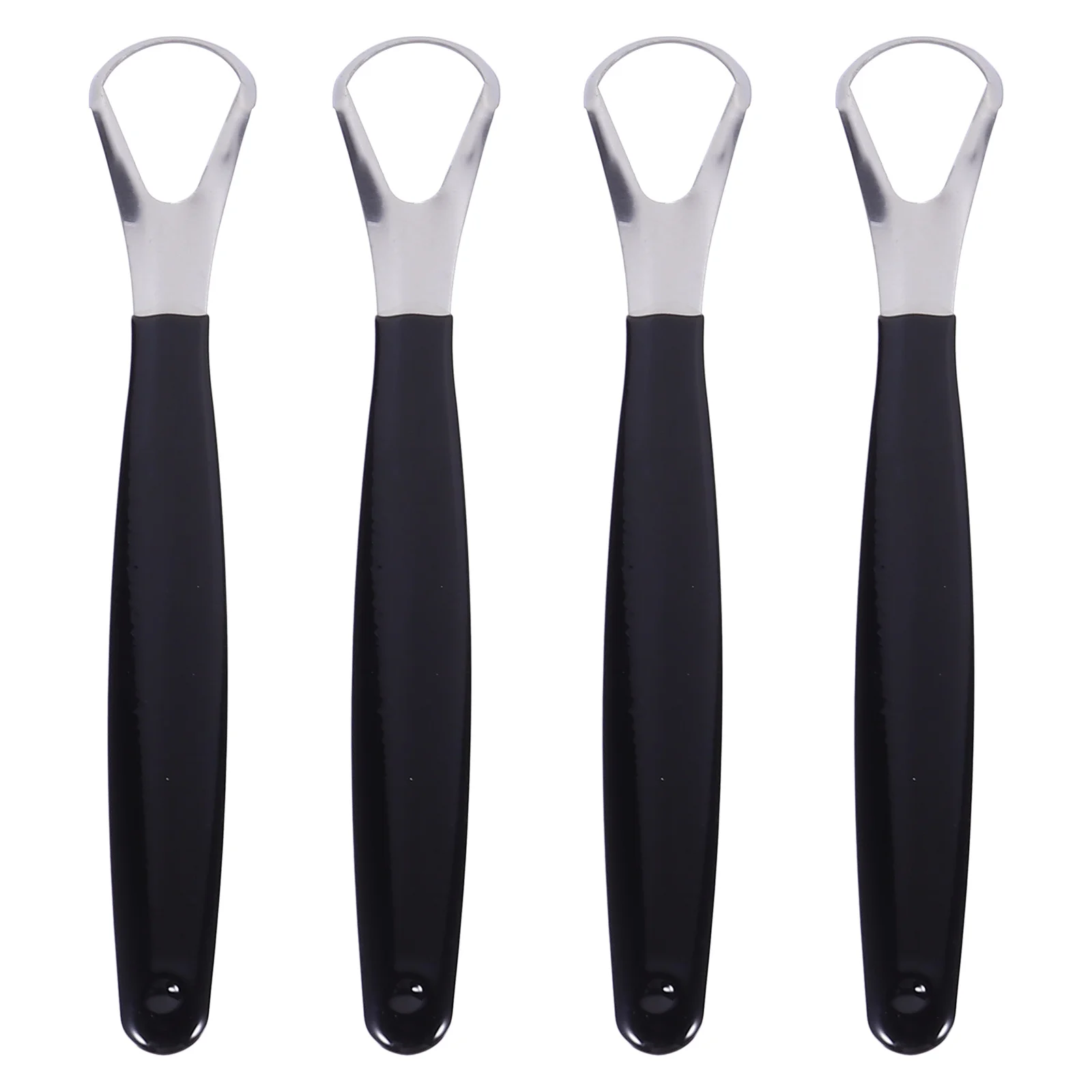 4Pcs Tongue Scraper Stainless Steel Oral Cleaner Fresh Breath Ergonomic Design Daily Activities Tongue Cleaner