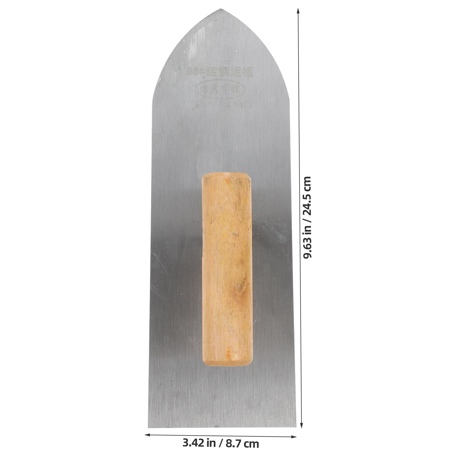 Drywall Trowel Hand Concrete Trowel Wood Handle Plastering Trowel For Flooring Finishing Scraping Grouting Drywall Construction