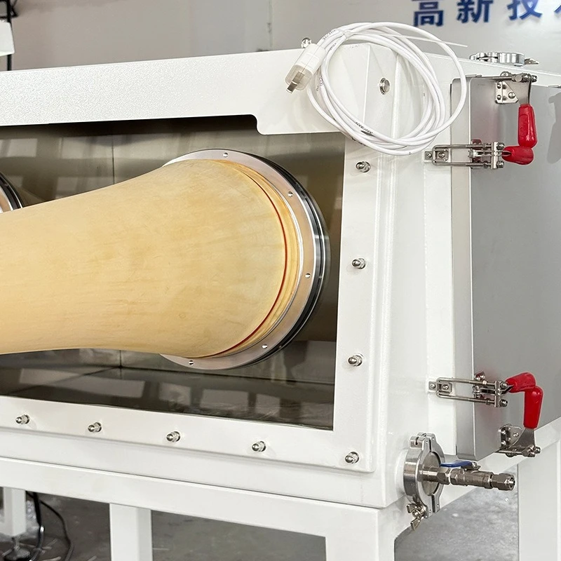 Laboratory Glove Box Customized Powder Feeding Station Low Water Oxygen 304 Stainless Steel Vacuum Glove Box