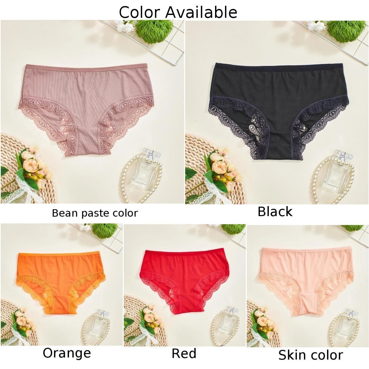 سراويل داخلية مريحة للإجازات سراويل داخلية قطنية يومية للنساء سراويل داخلية ناعمة بطول معجون خفيف للنساء بطول عادي