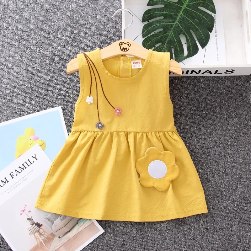 

New Summer Fashion Baby Girls Clothes Children Cute Dress Toddler Casual Cotton Costume Infant Sports Clothing Kids Sportswear