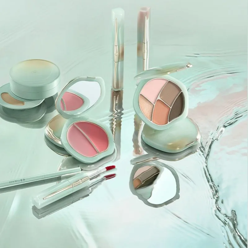 New TIMAGE Five-color Eyeshadow Tray Matte Pearlescent Brightening Eye Layer Sense Long-lasting Color