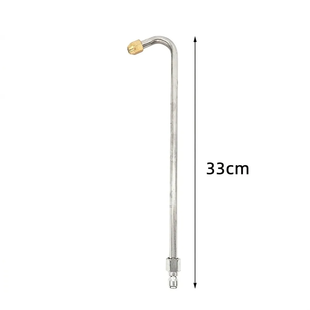 Stainless Steel Nozzle Set for Pressure Washer 30deg 90deg U Bend Designed for Gutter Cleaning and Tight Spaces