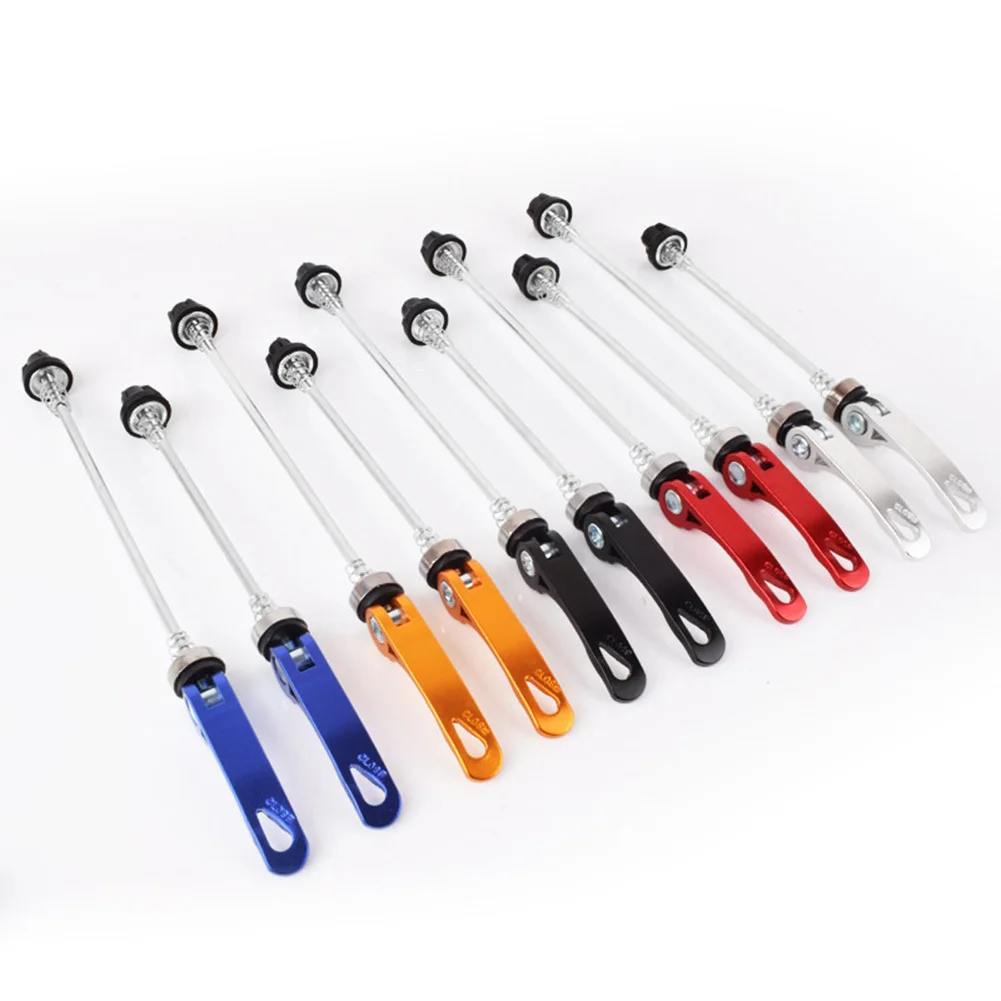 

1 Pair Bicycle Quick Release Bolt Hub Skewers Lever Axle Road Mountain Bike Replacement Cycling Parts For Front 145mm Rear 185mm