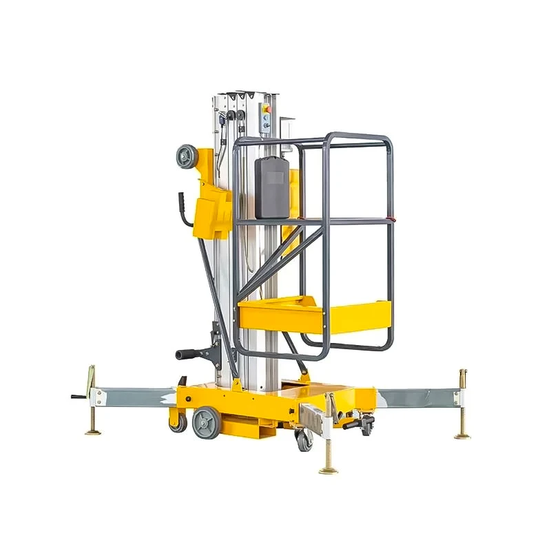 

New Design 12m Single Mast Aluminum Lift Vertical Mast Lift Platform