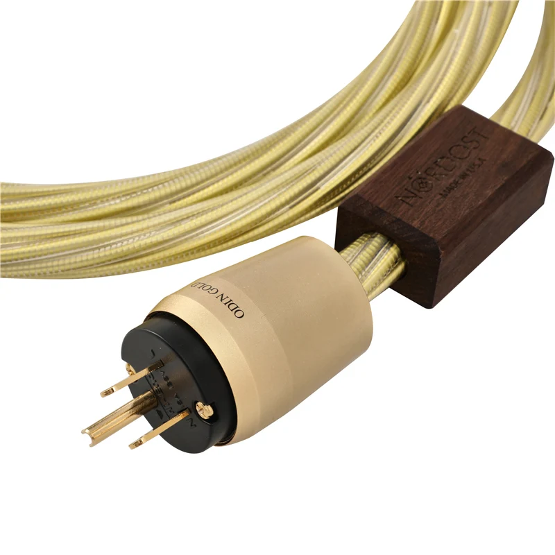 Odin Gold Hifi Netsnoer Audio High Fidelity Koorts Power Kabel Ons En Eu Plug