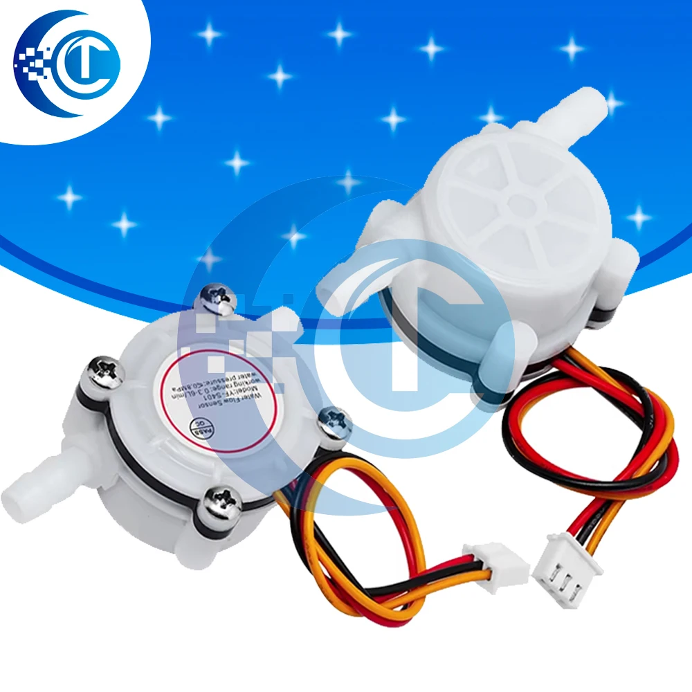 

New Hot Water Coffee Flow Sensor Switch Meter Flowmeter Counter 0.3-6L/min YF-S401 YFS401