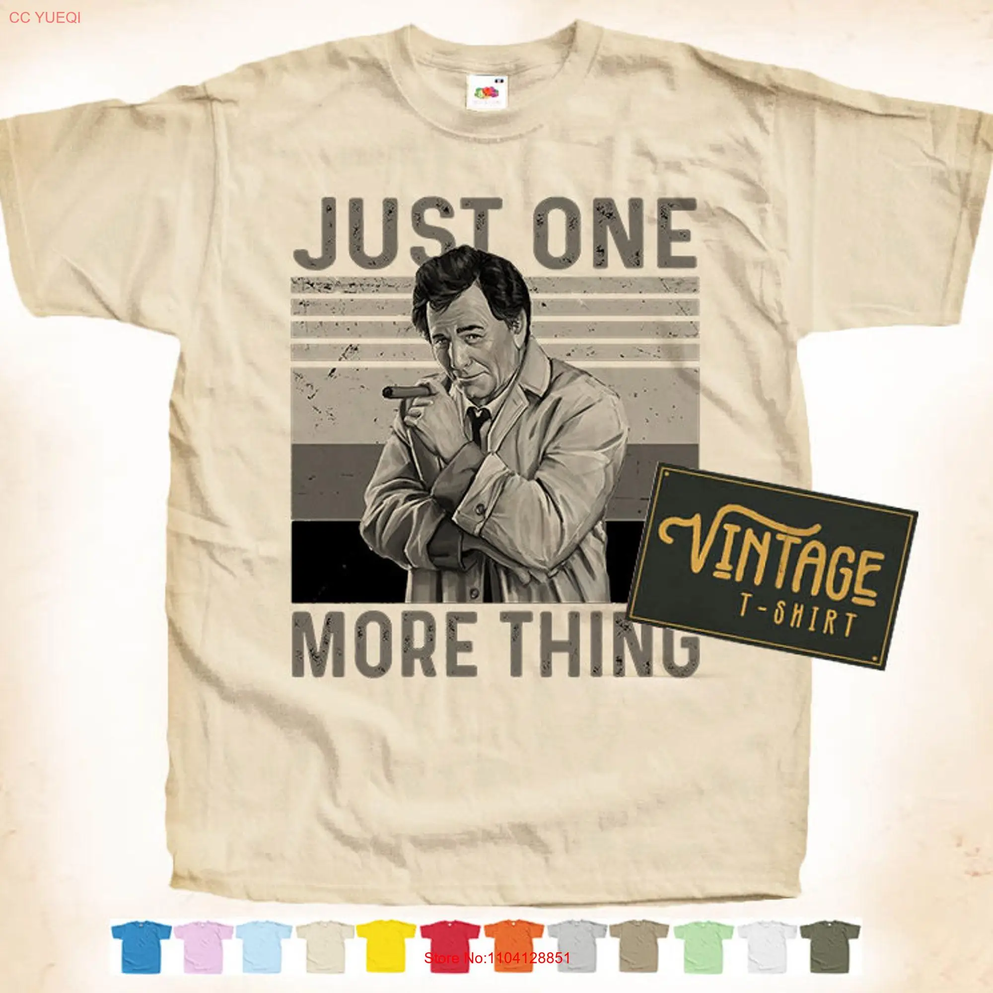 Columbo V3 Poster Movie Classic Vintage T Shirt 12 colors  unisex long or short sleeves