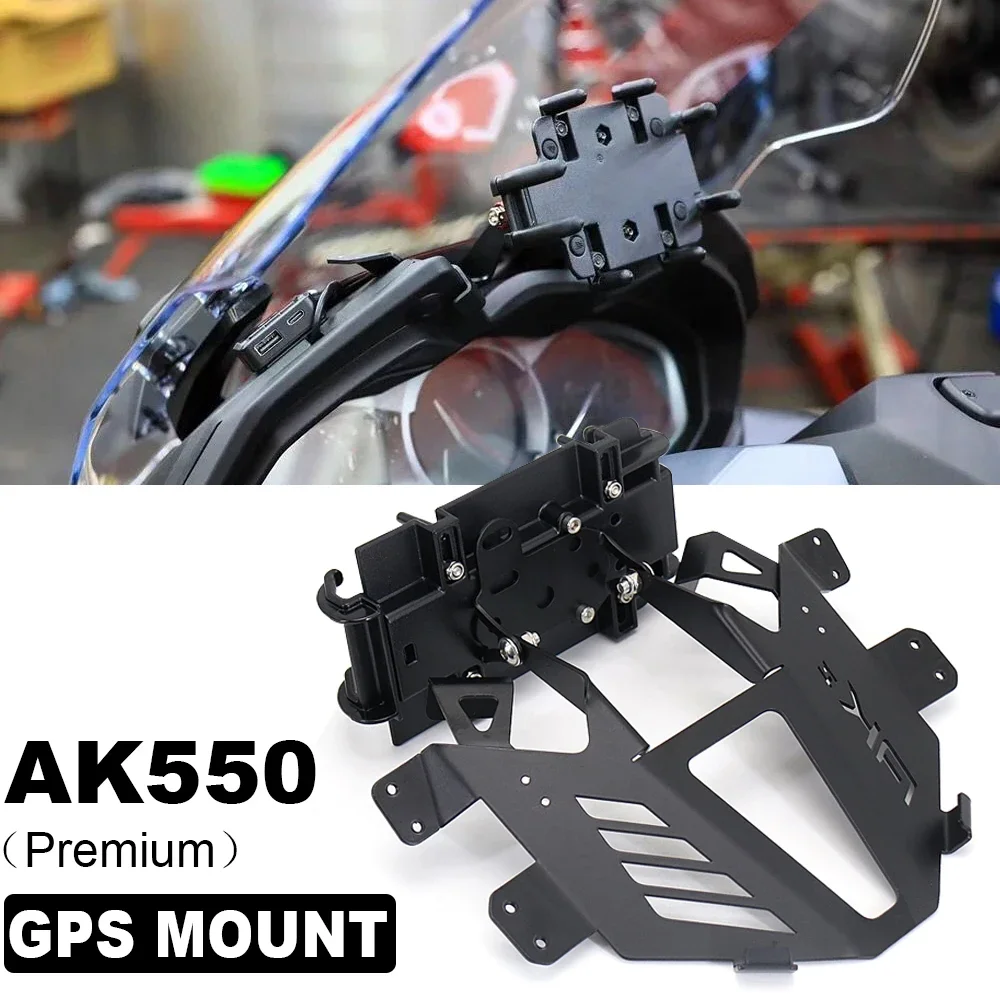 

New AK550 Premium Motorcycle Accessories GPS Mount Navigation Bracket Phone Holder For Kymco Ak550 ak550 AK 550 ak 550