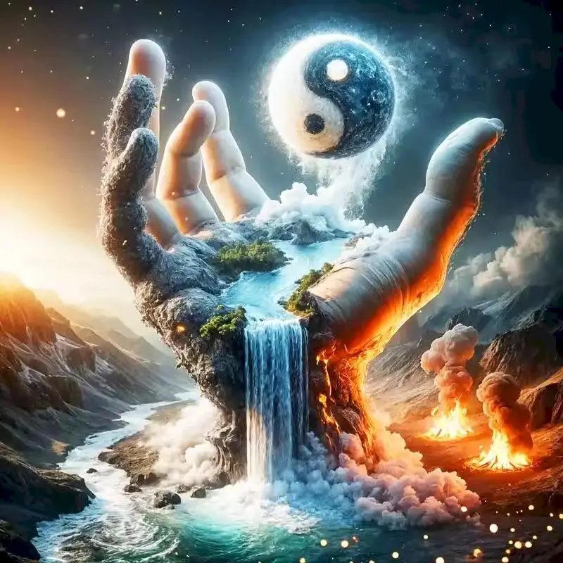 

GATYZTORY Diamond Mosaic Tai Chi DIY Pattern For Adults Beginners Diamond Painting Abstract Landscape Wall Decoration