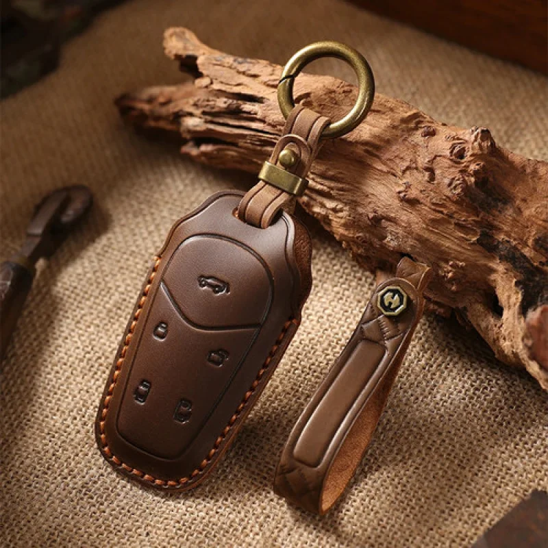 

A+ For Voyah Dreamer Genuine Leather Car Remote Key Case Cover Protection Shell Bag