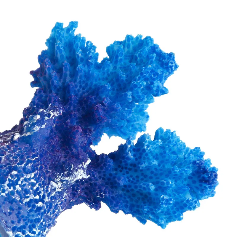 Decoração aquário F92B Pequenos ornamentos coral polirresina peixe para tanques resin artificial Co