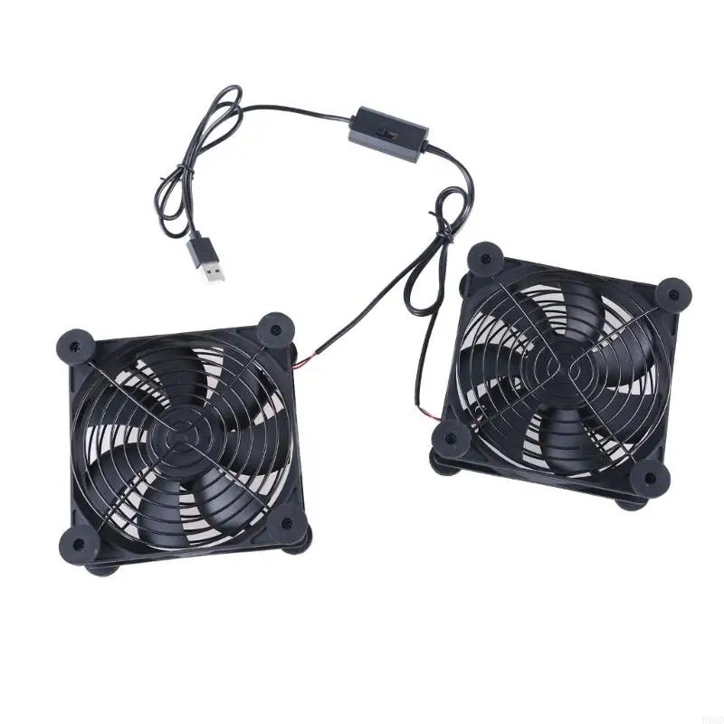 583D Double 120mm 5V USB Powered Fan