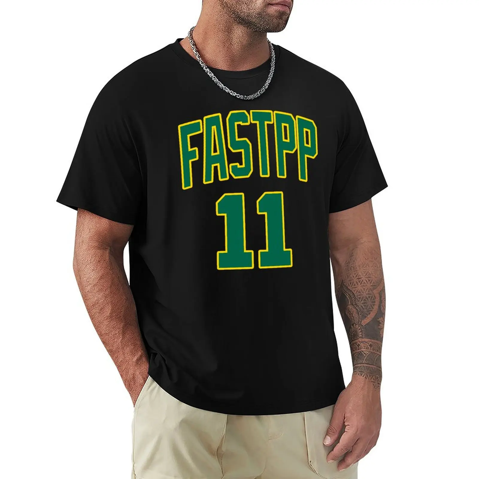 

Fast PP T-Shirt cute tops new gifts and t-shirts plus size tops Men's cotton t-shirt