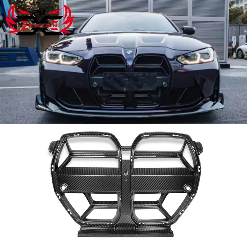 

Dry Carbon CSL Style Front Bumper Kidney Center Mesh Grill Grille For BMW M3 G80 M4 G82 G83 Competition