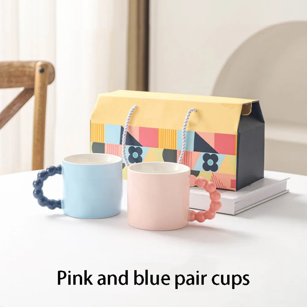 

Macaron Color-Blocking Ceramic Water Cup High Appearance Level Creative Design Ceramic Cup Practical Use Simple Matte