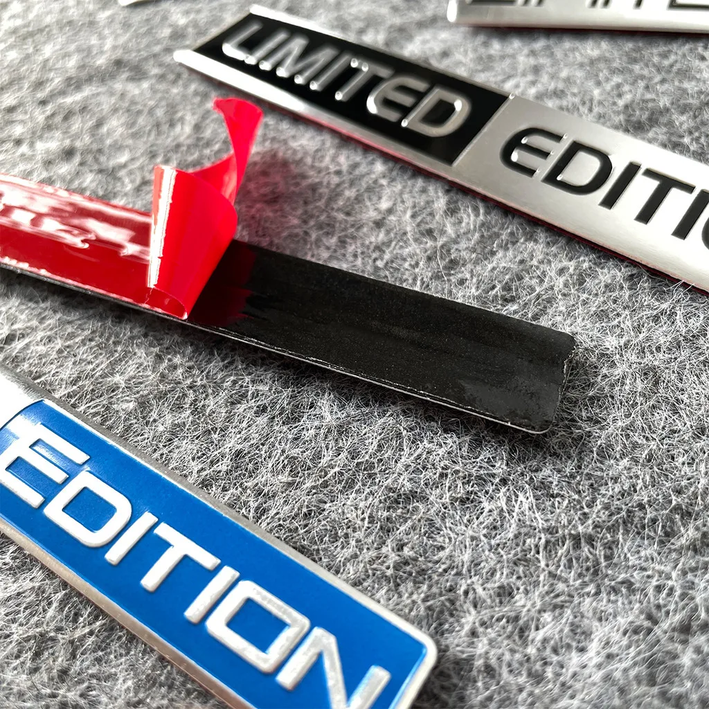 1 قطعة طبعة محدودة جديدة شعار سيارة ملصق ثلاثية الأبعاد سبائك الألومنيوم المواد ديكور السيارات الباب الجانب الخلفي ملصق لمصد #5