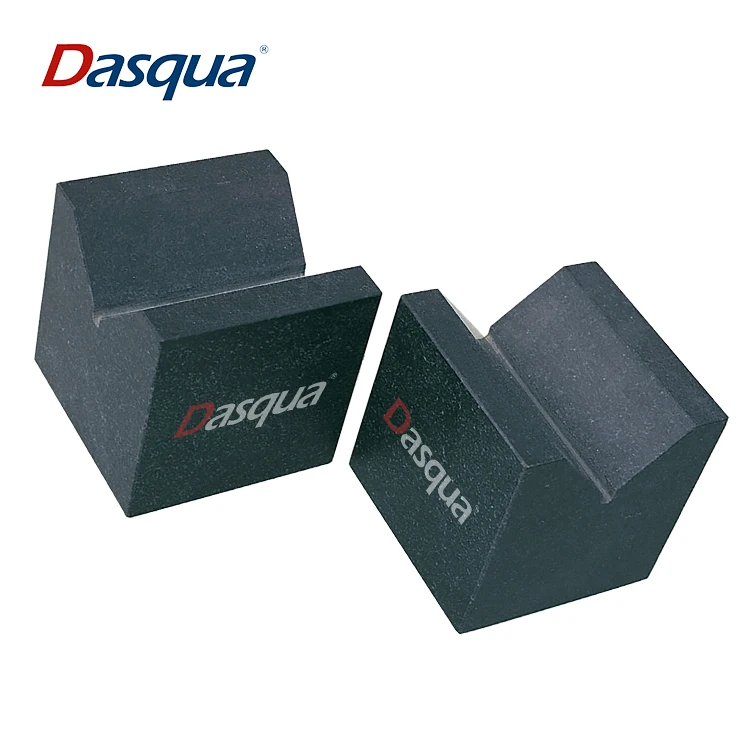 일치하는 쌍으로 제공되는 실린더 테스트용 화강암 V-블록 세트