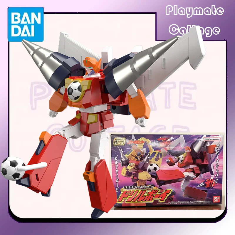 

In Stock BANDAI Original SMP SHOKUGAN Brave Police J-Decker Football Detective Du Libo Anime Figure Assembly Model Toy Gift Kids