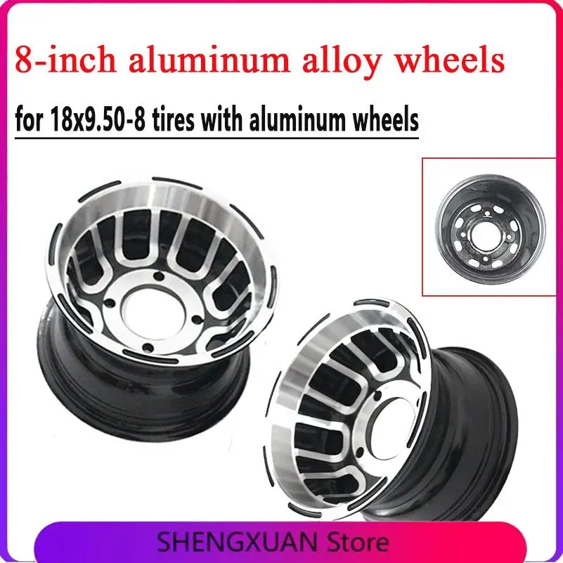 

wheel hub 8 inches front and rear wheel hub suitable for Atv quad ATV karting 19x7-8 18x9.50-8 21x7-8 tubeless tire