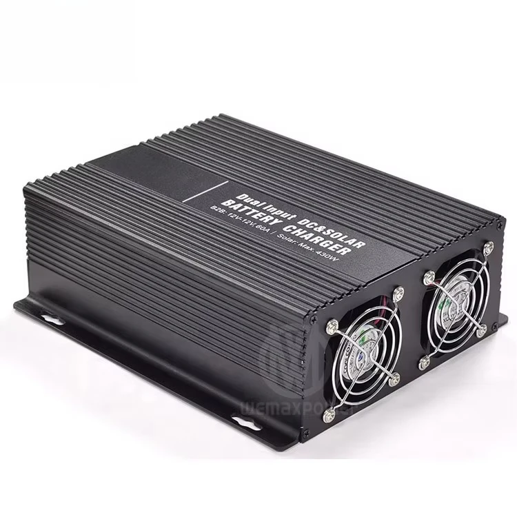 DC & Solar to DC Dual Input APP Smart Control Camper Recreational Vehicles 12v to 12v 14.6v 16.8v Battery to Battery Charger
