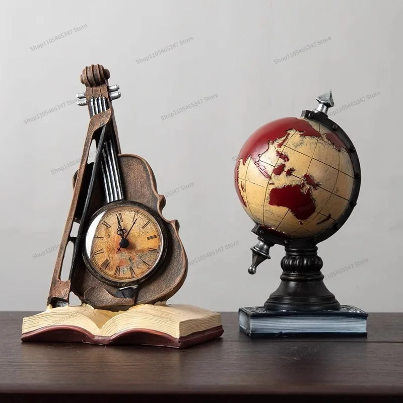 For Wine Cabinet Decorations, Retro Ornaments, Home Accessories, Violin Creative Simplicity, Living Room TV Cabinet