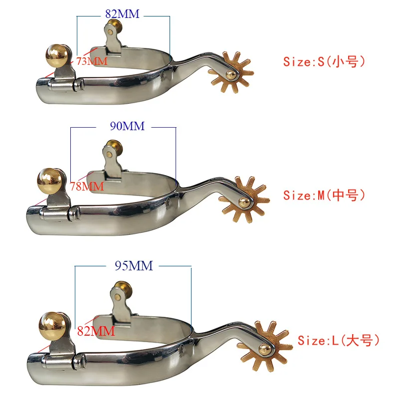 2 Pack Horse Spurs สแตนเลส Horse Spurs สําหรับผู้ชายผู้หญิง Spurs กับ Horse Boot Spurs สําหรับขี่ม้า