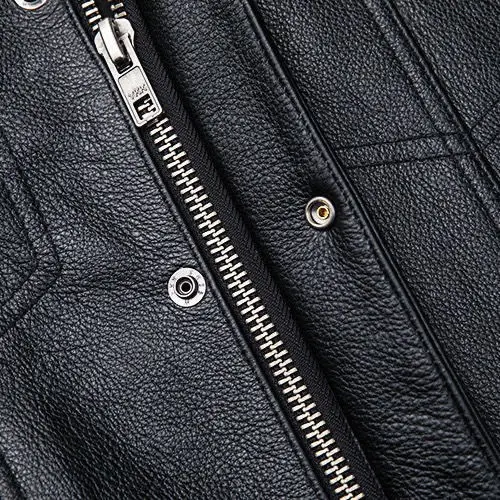 Idopy Men Black Motorcycle Waistcoat Male Faux Leather Zipper Closure Biker Sleeveless Jacket Vest Plus Size