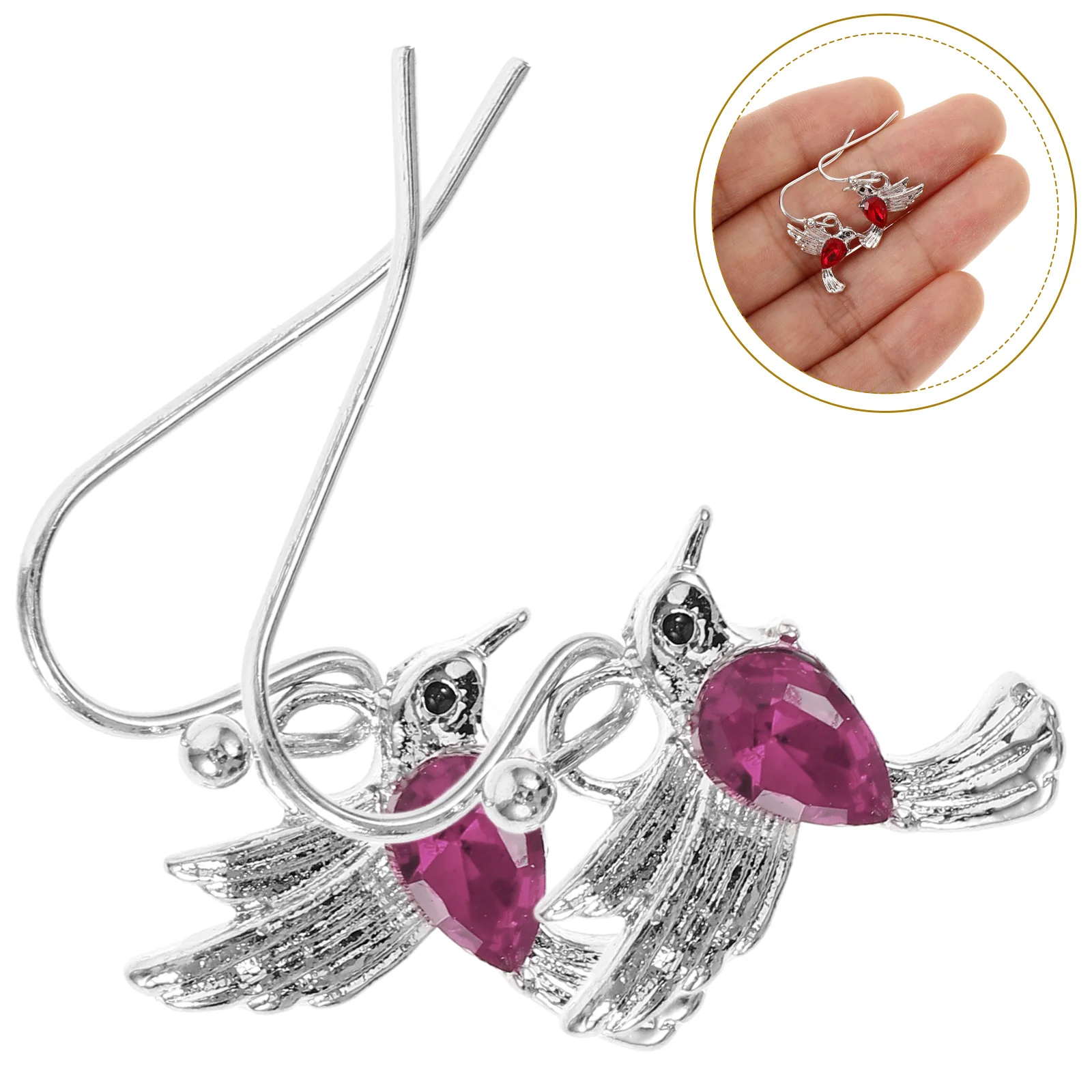 

1 Pair Hummingbird For Women Dainty Dangle Jewelry Creative Charm Trendy Animal Design Fashion Statement Cute Aesthetic Teen