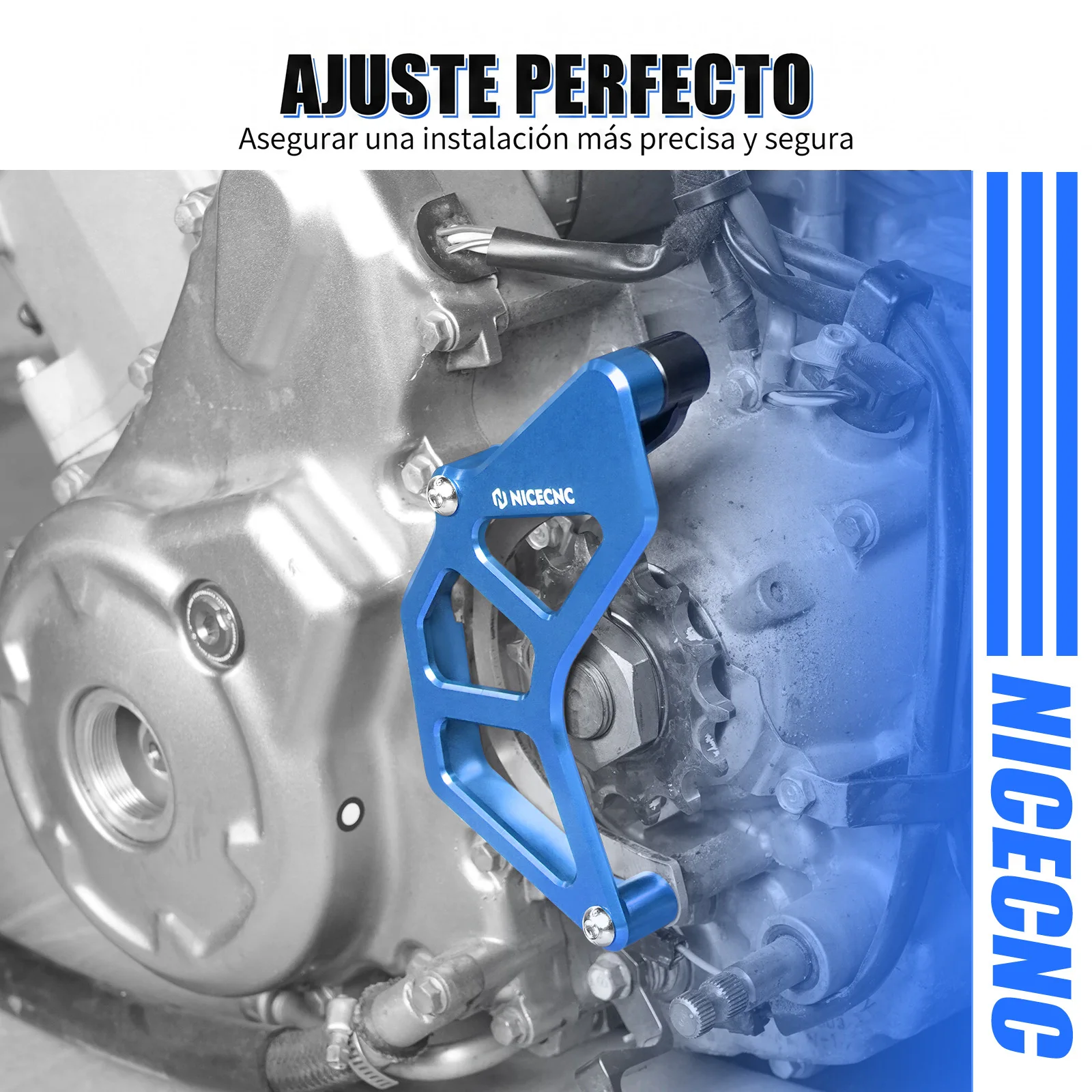 NICECNC Kettenradabdeckung Kettenführungsschutz für Yamaha Raptor 700R 2009-2026 1S3-15421-00-00 für Raptor 700 SE 2006-2026 – Detail 18