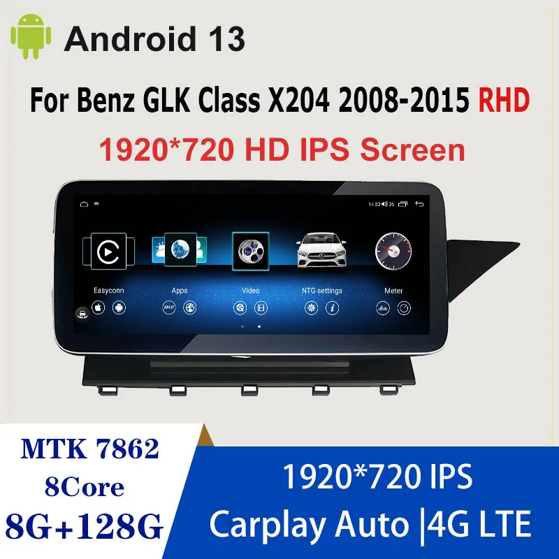 

Factory Price Android13 For Mercedes GLK Class X204 RHD Car Multimedia Player GPS Radio Stereo Video AUTO Apple Carplay 4G WIFI