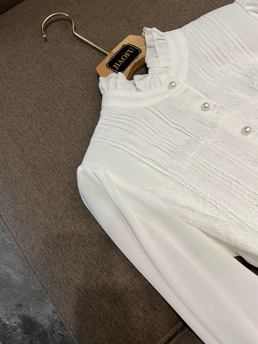 Ele Long Sve Lace Lantern Sve Eendelig irt Dames High-End Feelings Faionable Casual Chic Sle China Made