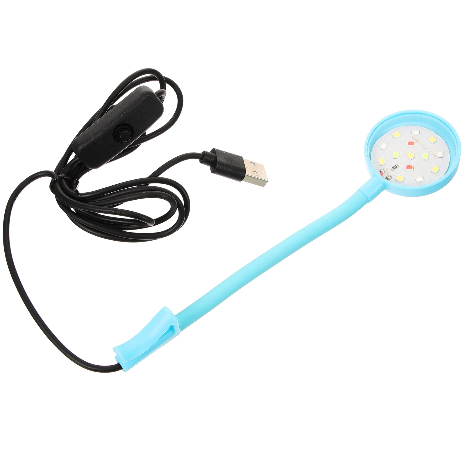 

Fish Tank Light Water Grass Lamp Sky-blue LED USB Mini Aquarium Lighting Wear-resistant Marine Landscape Accessories Daily Use