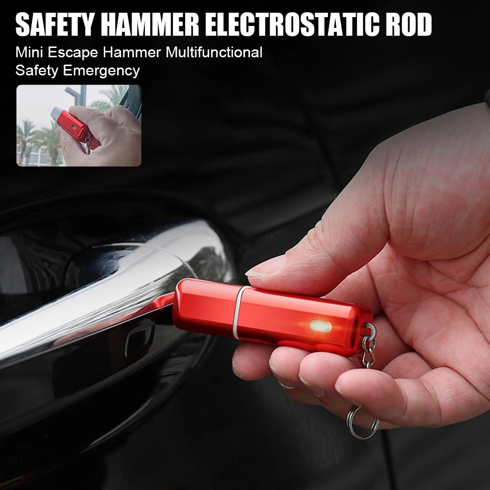 Car Emergency Hammer Safety Escape Rescue Tools Seat Belt Cutter Mini Portable Keychain Lifesaving Auto Windows Glass Breaker