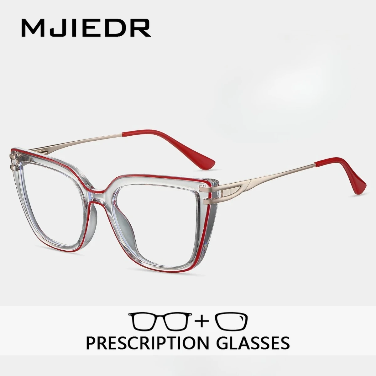 

MJIEDR Japanese Style Square Prescription Glasses Myopia Eyewear Handmade Acetate Butterfly Optical Eyeglasses for Women