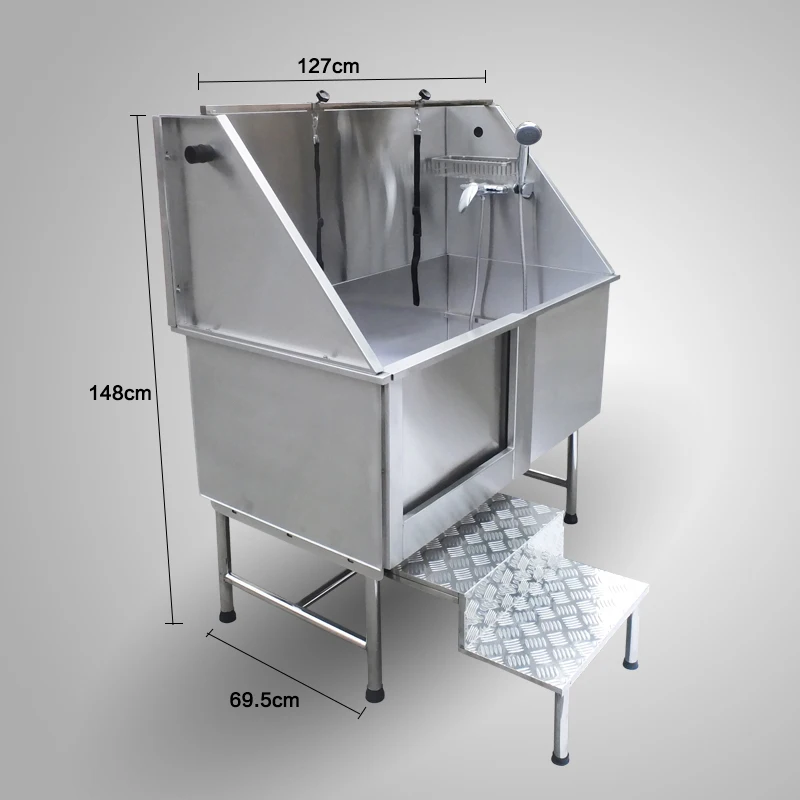 

Chunzhou stainless steel bathtub pet bath pool pet beauty shop bathtub