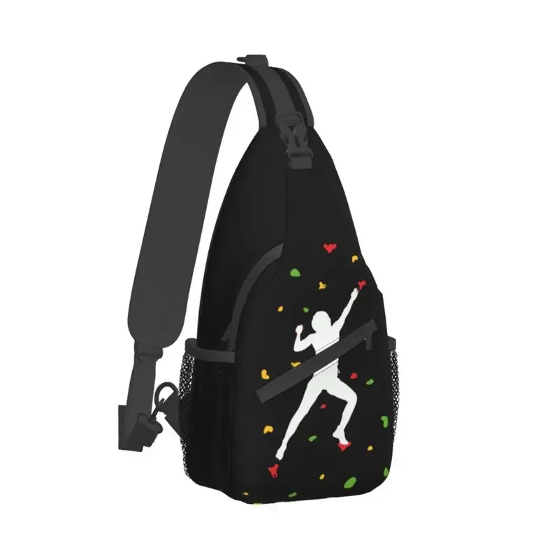 Rock Climbing Wall Bouldering Sling Crossbody Backpack Men Custom Climber Shoulder Chest Bag for Travel Hiking Daypack