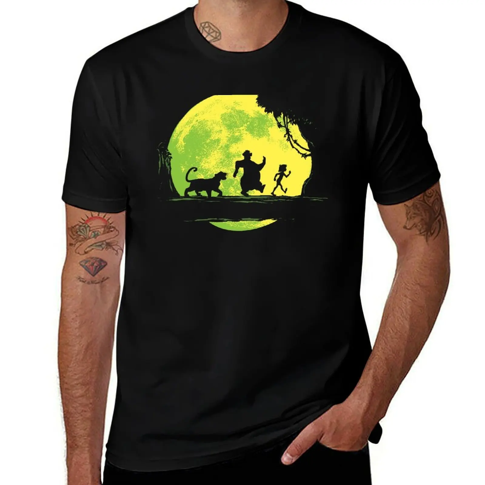 Jungle Moonwalk T-Shirt Classic Print Short Sleeve Shirt T-Shirt